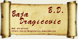 Baja Dragičević vizit kartica